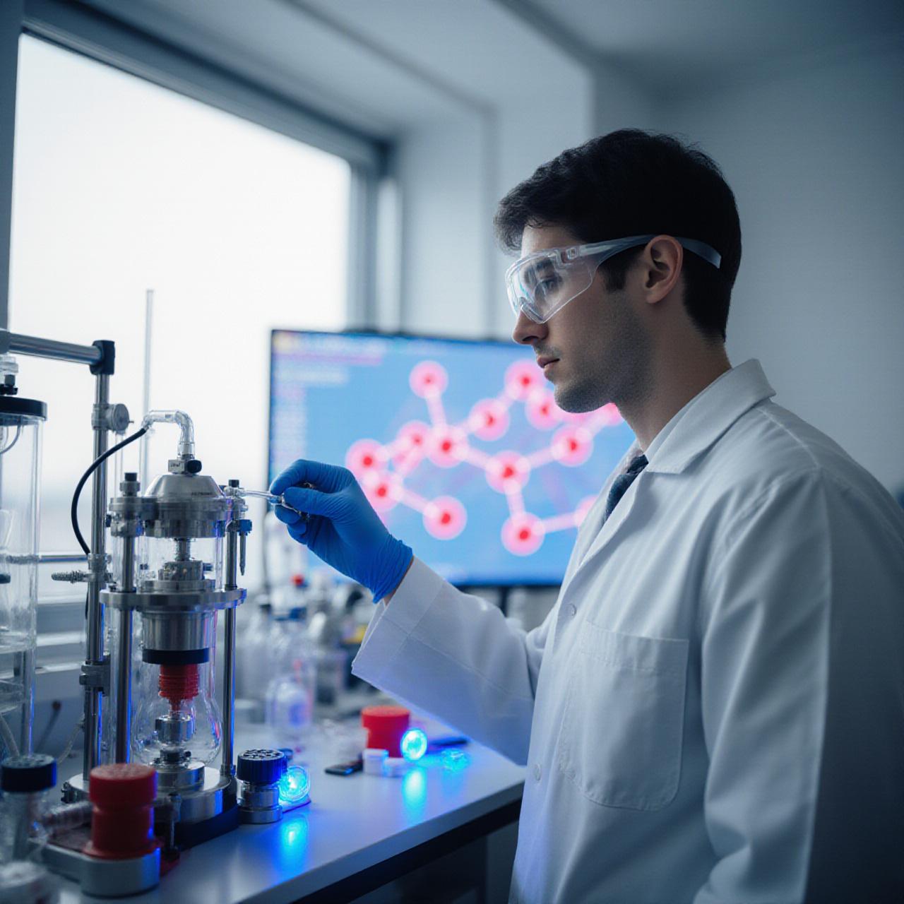 Wissenschaftler in einem hochmodernen Labor in Berlin